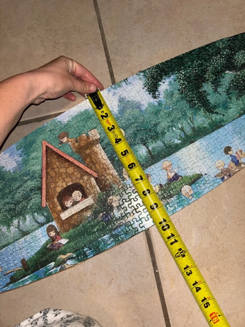 Vintage 1995 Display Puzzle Precious Moments Grandpa's Island Spring Panorama